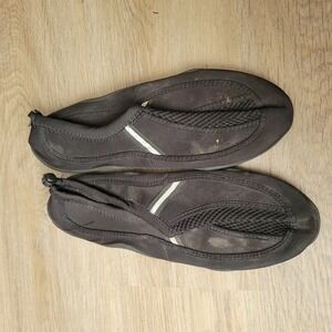 Unbranded Mens Water Shoes 9-10 Black Mesh Athletic Aquatic Beach Pool Slip On